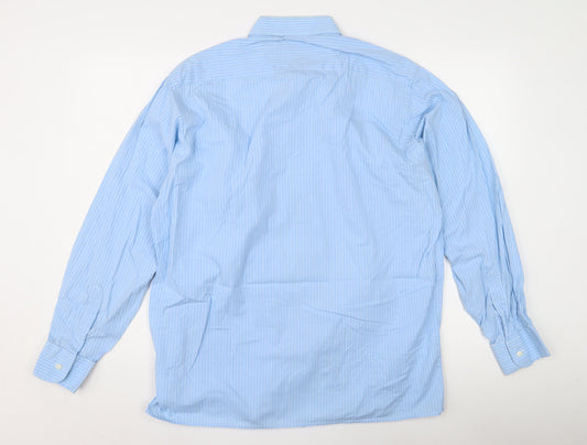 Van Heusen Men’s Blue Striped Long Sleeve Dress Shirt L