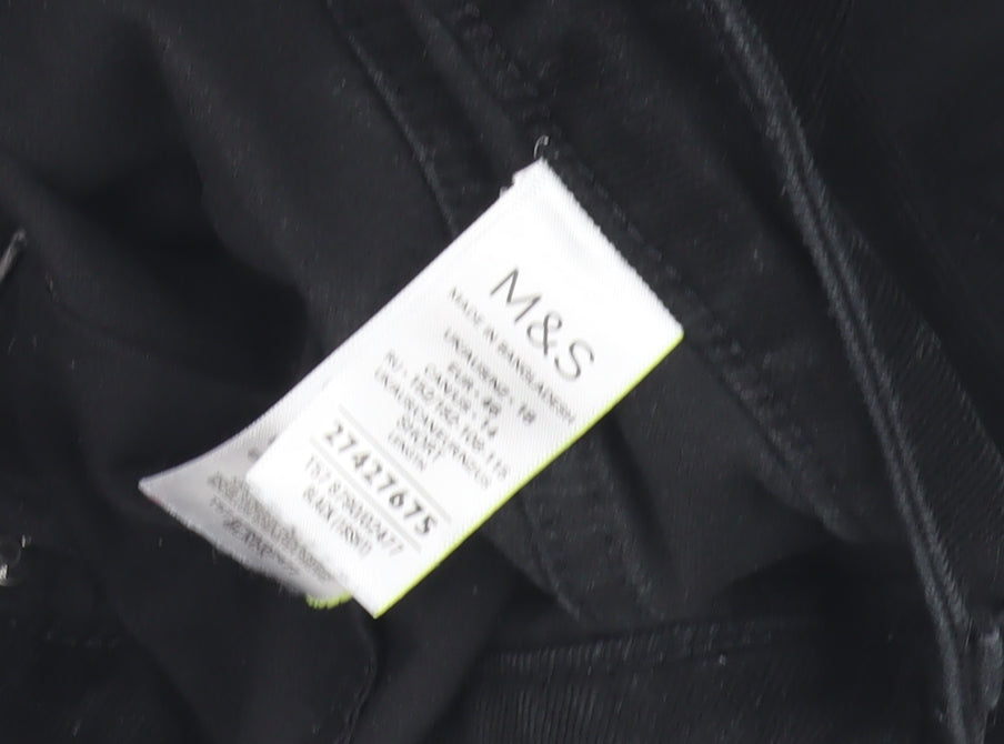 Mens UK Size 2XL Marks and Spencer Black Trousers