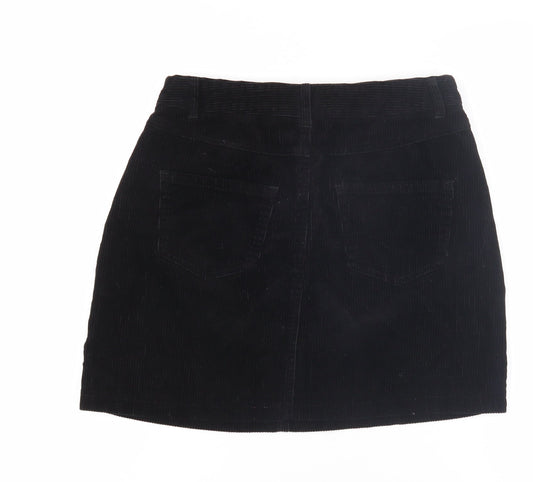 New Look Women's Black Corduroy Petite Skirt