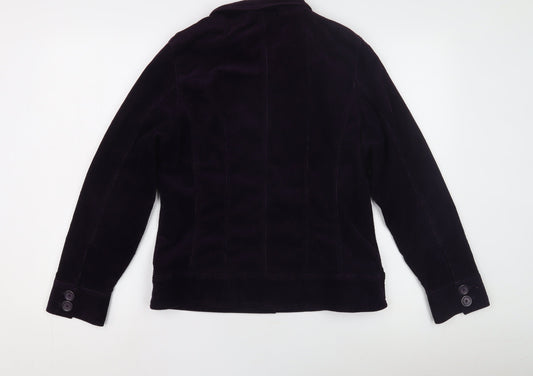 Nightingales Women’s Purple Corduroy Jacket Size 12