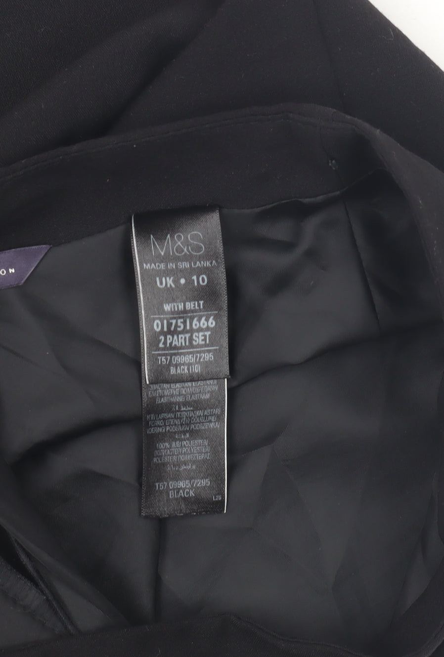 Marks and Spencer Women's Black Pencil Skirt Size 10