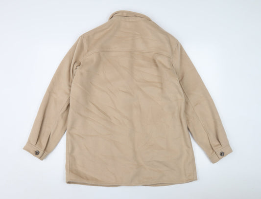 DIVIDED Women's Beige Fleece Jacket - Size S