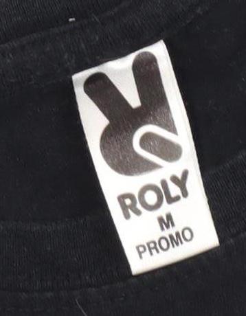 Roly Men's Medium Black Music T-Shirt