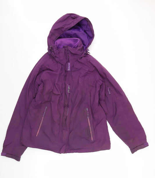 Womens UK Size 12 Peter Storm Purple Parka Coat