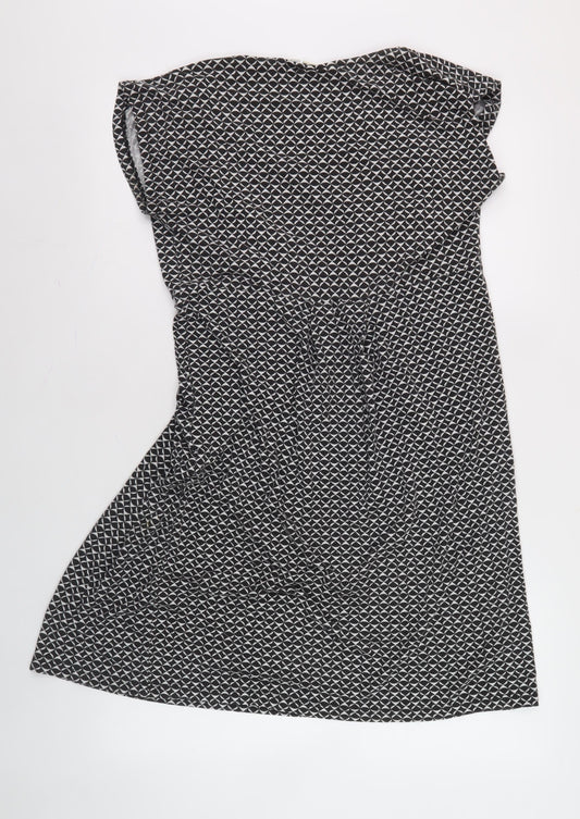 JoJo Maman Bébé Women's Black Geometric Dress M