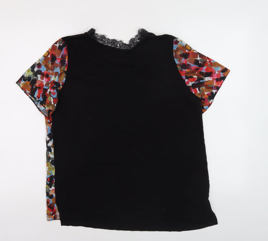 French Connection Women's Multicoloured Lace Blouse L