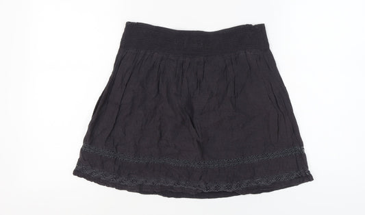 Fat Face Women's Black Skirt Size 12, Lace Accents, Casual