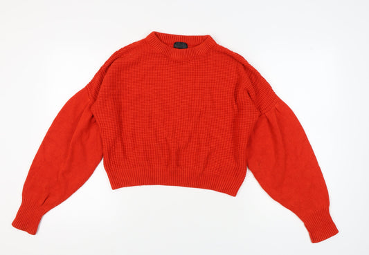 Womens UK Size 8 Topshop Red Pullover Jumper