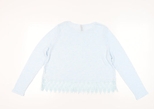 Womens UK Size L H&M Blue Pullover Jumper