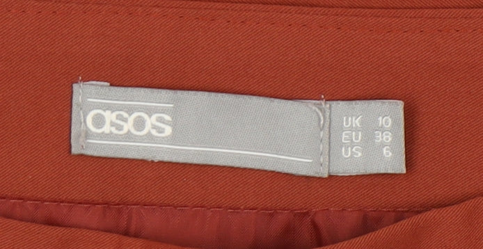 Brand and care label for Asos Women's Brown Pencil Skirt UK 10