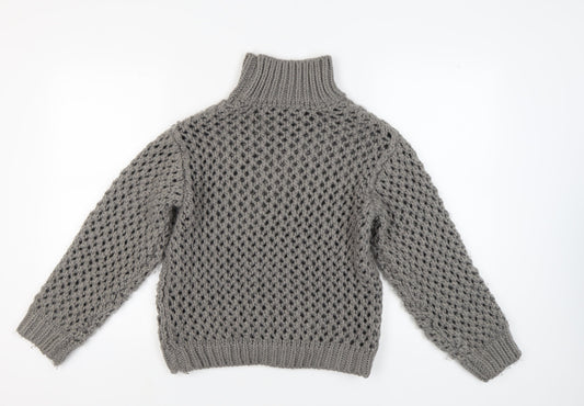 Womens UK Size 2XS NA-KD Grey Pullover Jumper