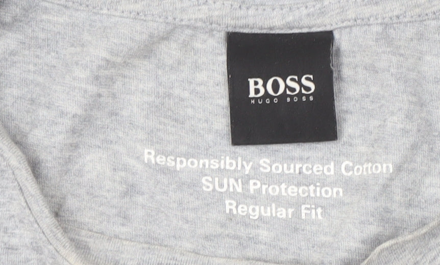 Mens UK Size S HUGO BOSS Grey T-Shirt