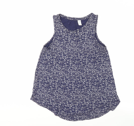 Womens UK Size M Old Navy Blue Basic Tank