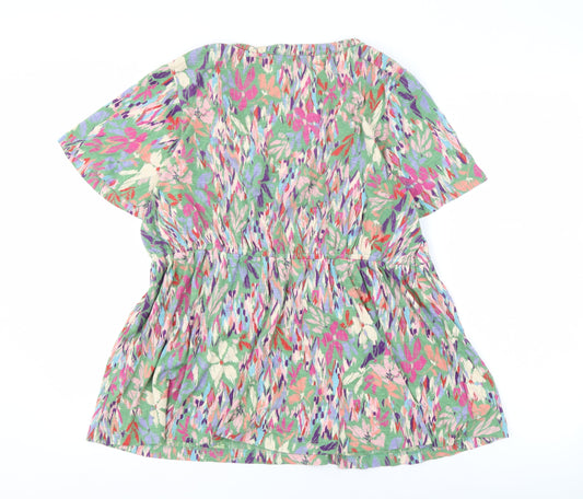 Womens UK Size 12 Fat Face Multicoloured Tunic Blouse