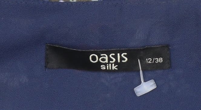 Oasis Silk Floral Dress Women's Multicoloured Size 12