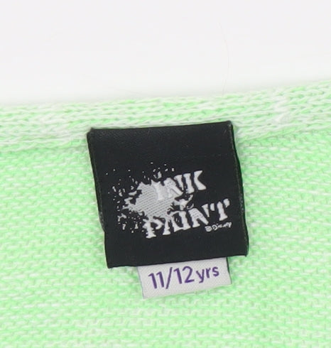 Disney Girls Green Tank Top - 11-12 Years, Cartoon Graphic