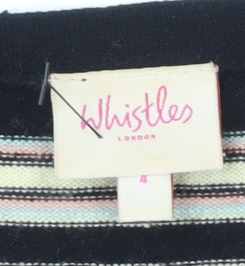 Womens UK Size 4 Whistles Multicoloured Basic Blouse