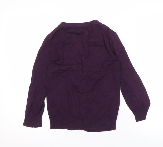 Gap Women's XS Purple Cardigan with Button Accent