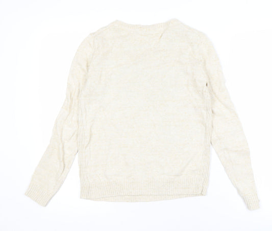 Gap Women's Ivory XS Cotton Pullover Jumper