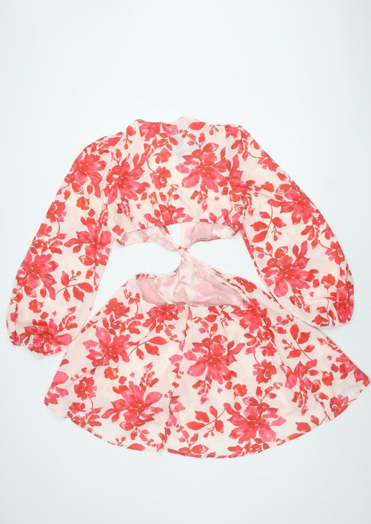 Parisian Women's Pink Floral Dress Size 12