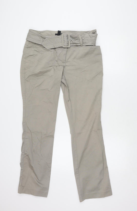 Womens UK Size 14 H&M Regular Fit Grey Trousers