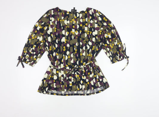 Next Women's Multicoloured Wrap Top Size 14