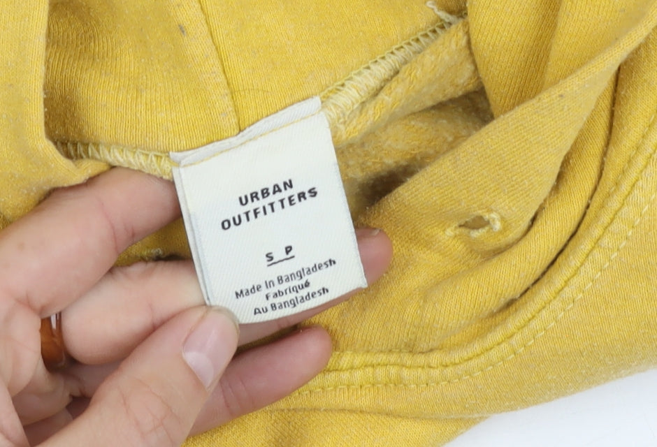 Urban Outfitters Men's Yellow Graphic Print Hoodie S