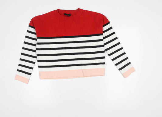 Womens UK Size S New Look Multicoloured Pullover Jumper