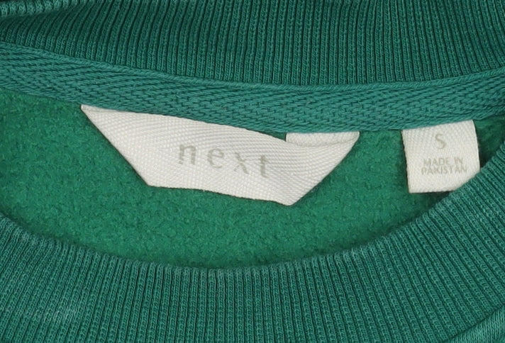 Womens UK Size S NEXT Green Pullover Sweatshirt