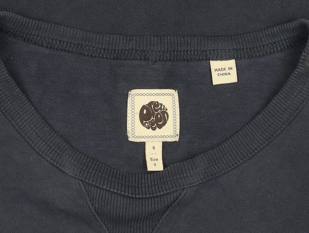 Mens UK Size S Pretty Green Blue Pullover Sweatshirt
