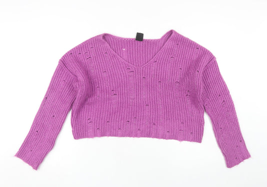 Womens UK Size S Urban Outfitters Purple Pullover Jumper