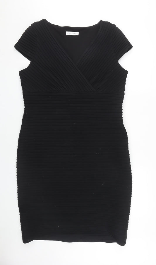 Artigiano Women's Black Size 18 Dress - Excellent Condition