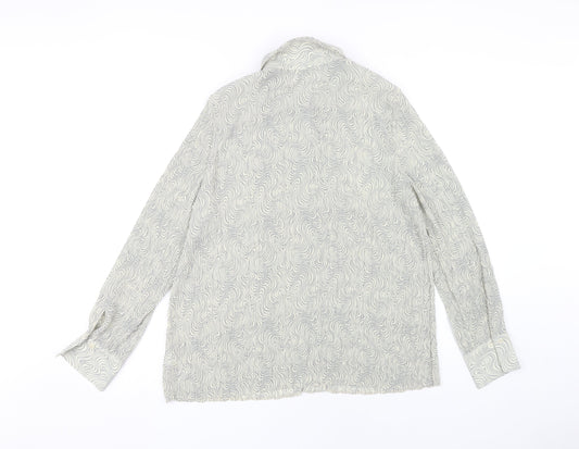 Womens UK Size 16 Marks and Spencer Grey Basic Button-Up