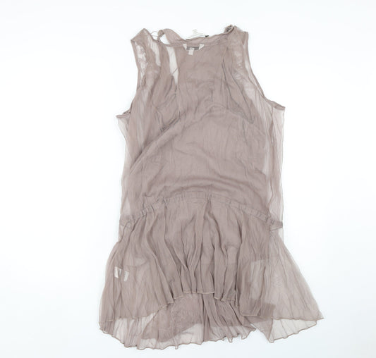 Womens UK Size 14 Marks and Spencer Brown Wrap Tank