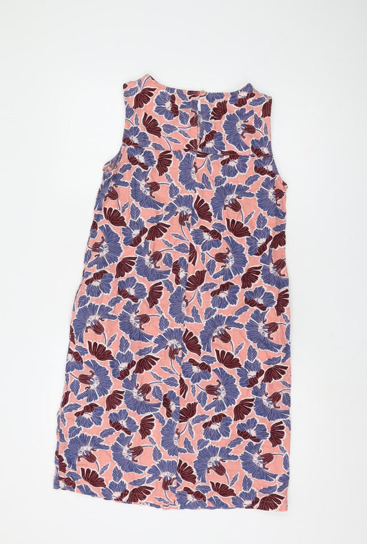 Next Women's Multicoloured Sleeveless Floral Dress Size 10