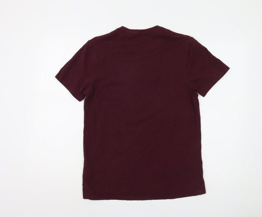 John Lewis Men's Brown T-Shirt, Small, Crew Neck