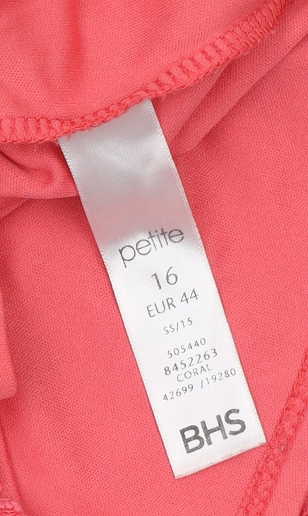 BHS Women's Pink Lace Dress, Size 16 Petites, New