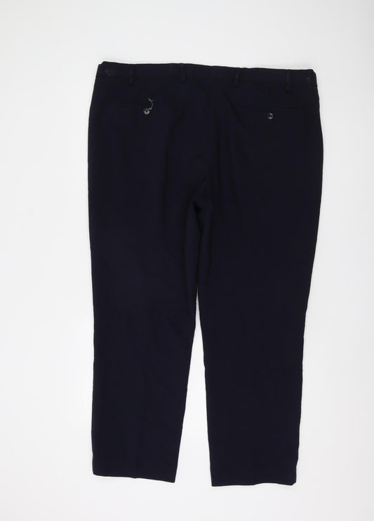 Marks and Spencer Men's Navy Trousers, 42/29, Breathable