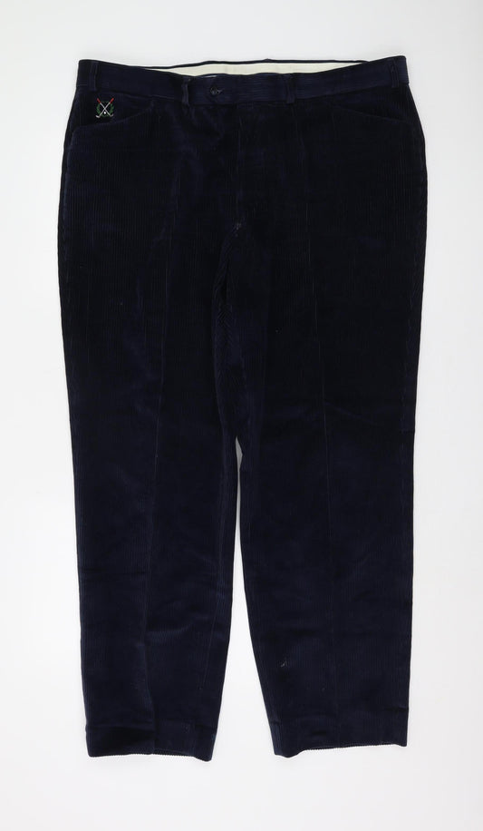 Marks and Spencer Men's Navy Corduroy Trousers XL