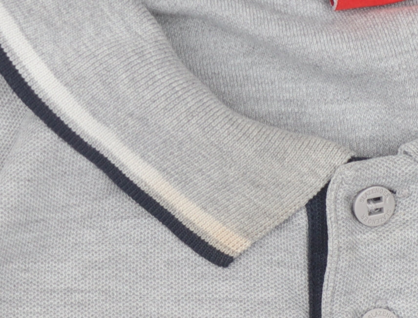 Slazenger Men's Grey XL Polo Shirt - Casual Summer Golf Top