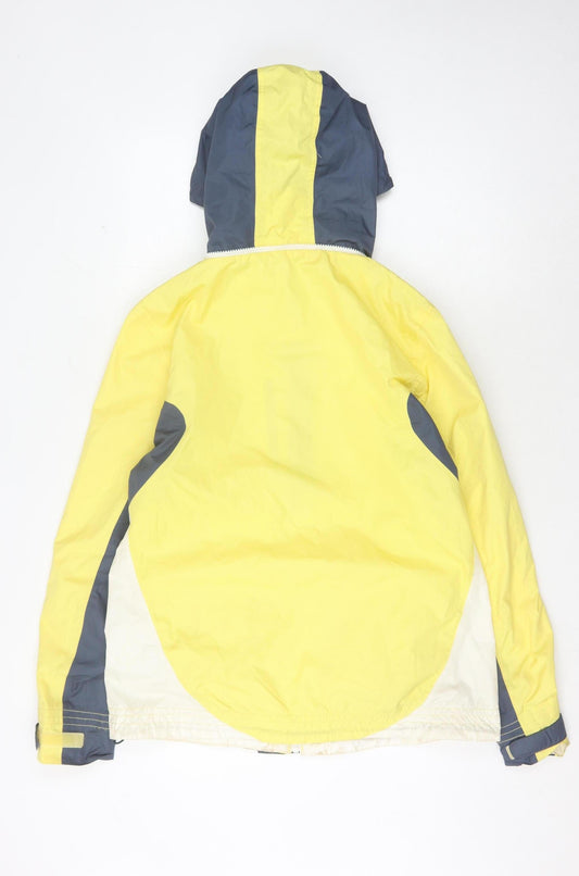 Womens UK Size 14 Weird Fish Yellow Rain Coat