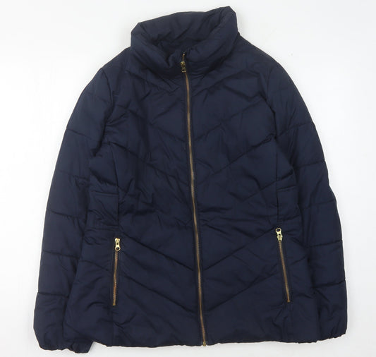 Womens UK Size M Gap Blue Puffer Jacket