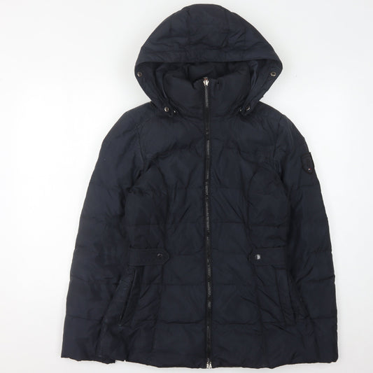 Womens UK Size S Tommy Hilfiger Black Puffer Jacket