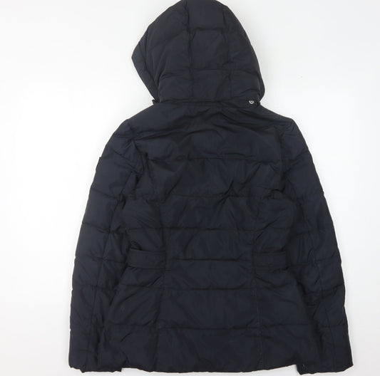 Womens UK Size S Tommy Hilfiger Black Puffer Jacket