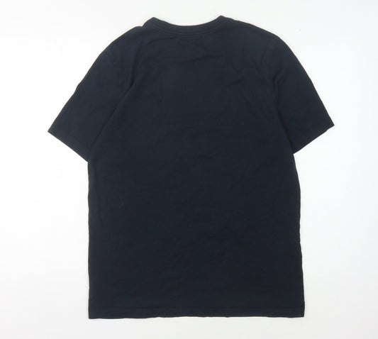 Nike Men's Black Graphic Print T-Shirt - Size M