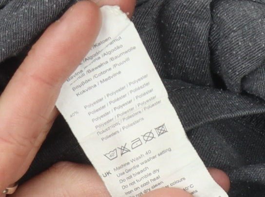 Slazenger Grey Men's XL T-Shirt, Short Sleeve, Logo