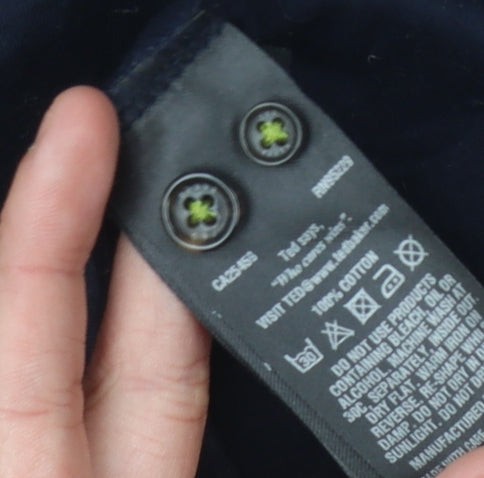 Ted Baker Men's Blue Polo Shirt Size S Cotton