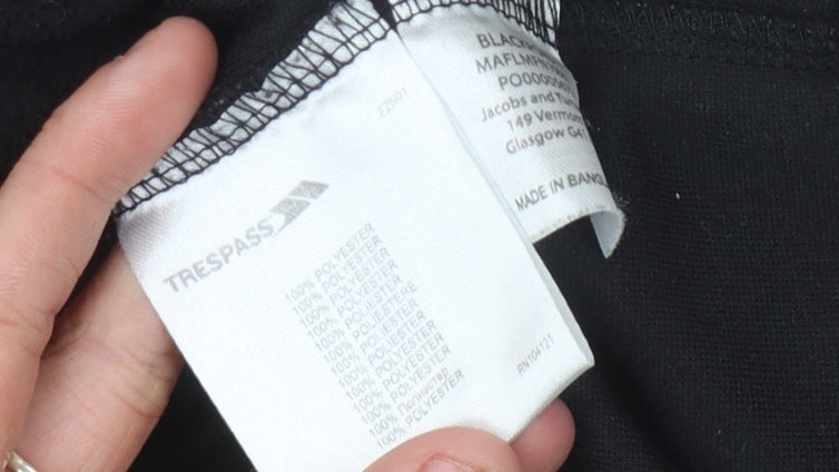 Trespass Men's Black Pullover Fleece Sweatshirt S