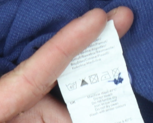 Kangol Men's Blue Polo Shirt Size L Casual Solid