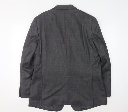 Mens UK Size 44 Jaeger Regular Grey Suit Jacket